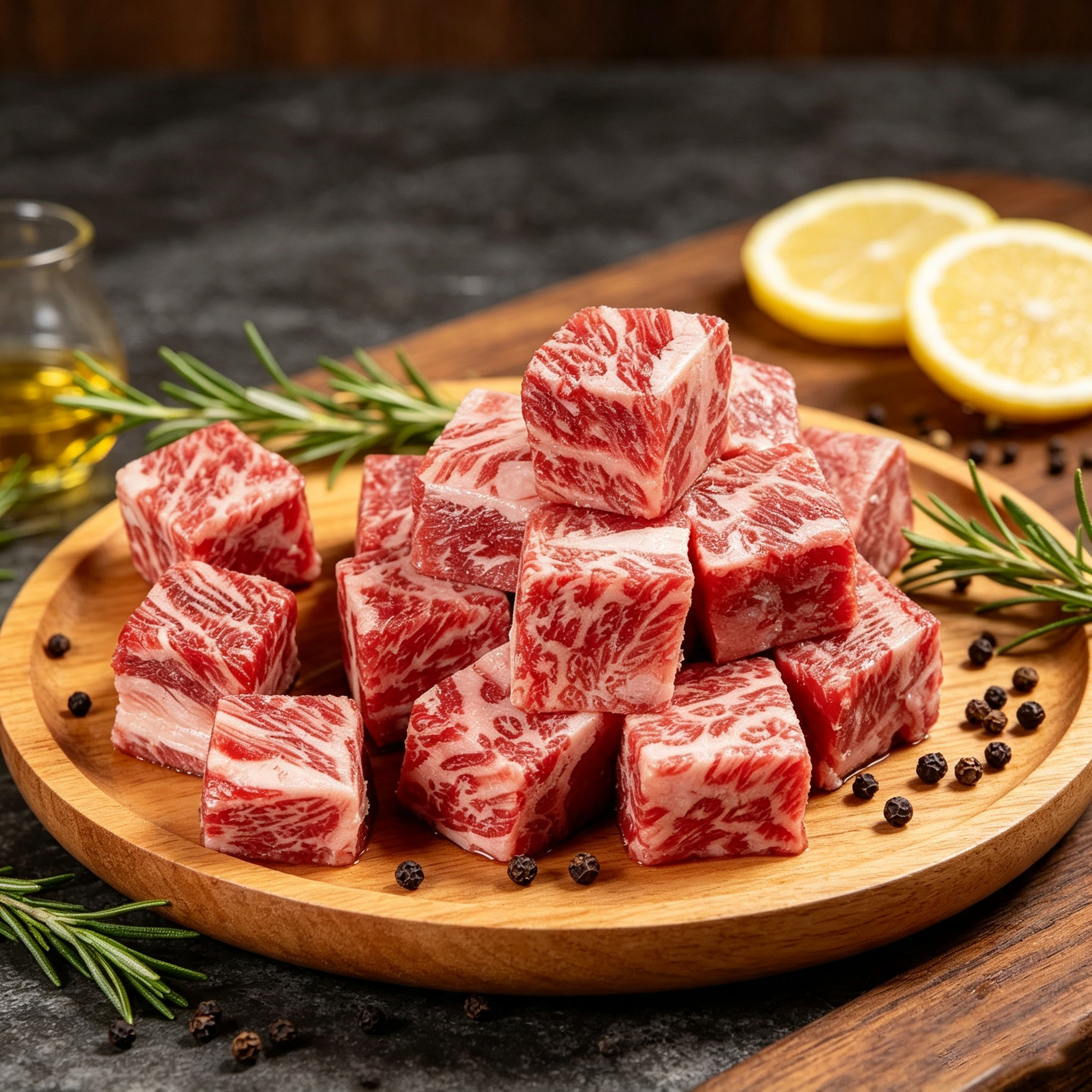 Australian Grain-Fed Original Cut Snowflake Beef Cubes